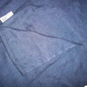 2000s Era United Airlines Navy Blue Inflight Blanket John Horsfall Polyester